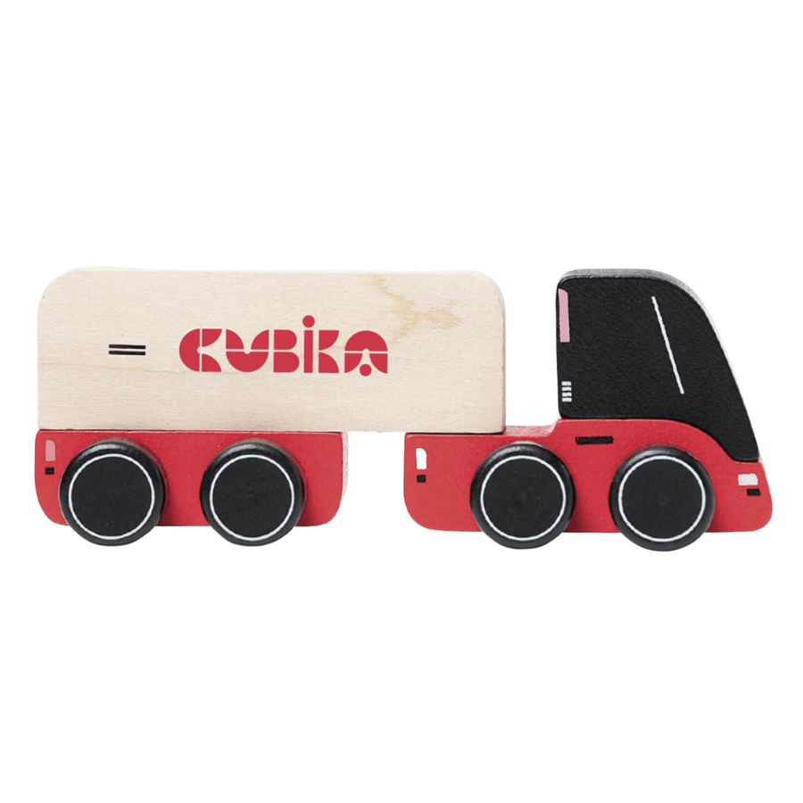 Camión Rojo y Negro