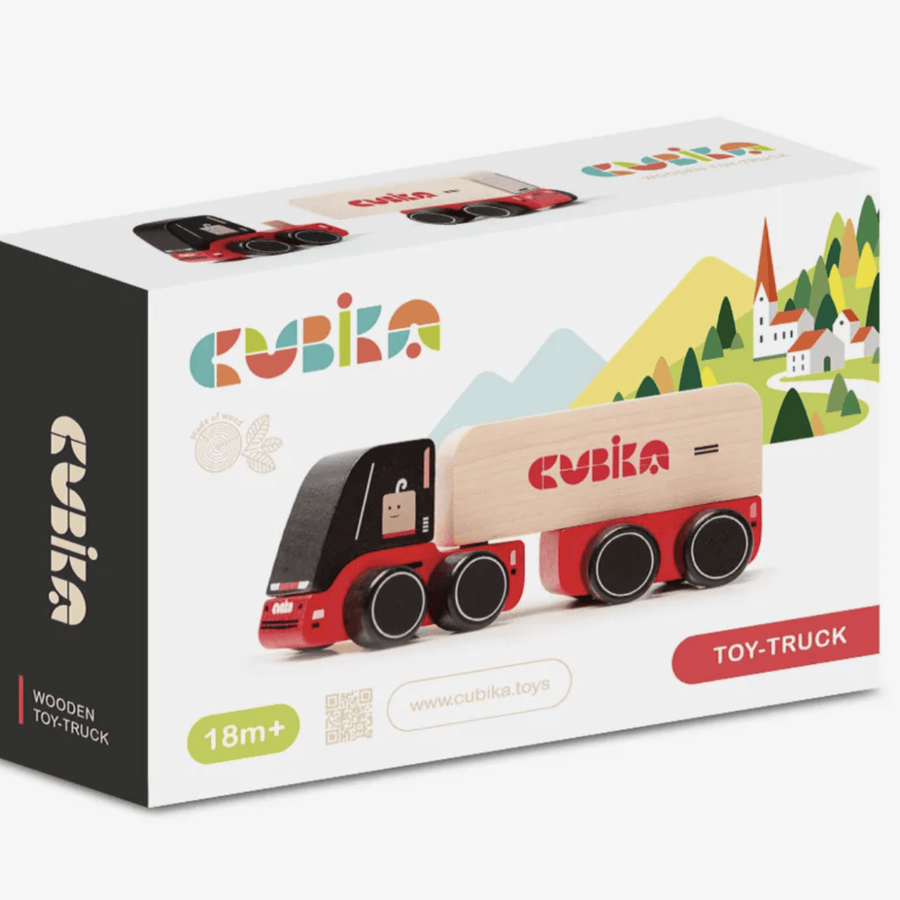 Camión Rojo y Negro