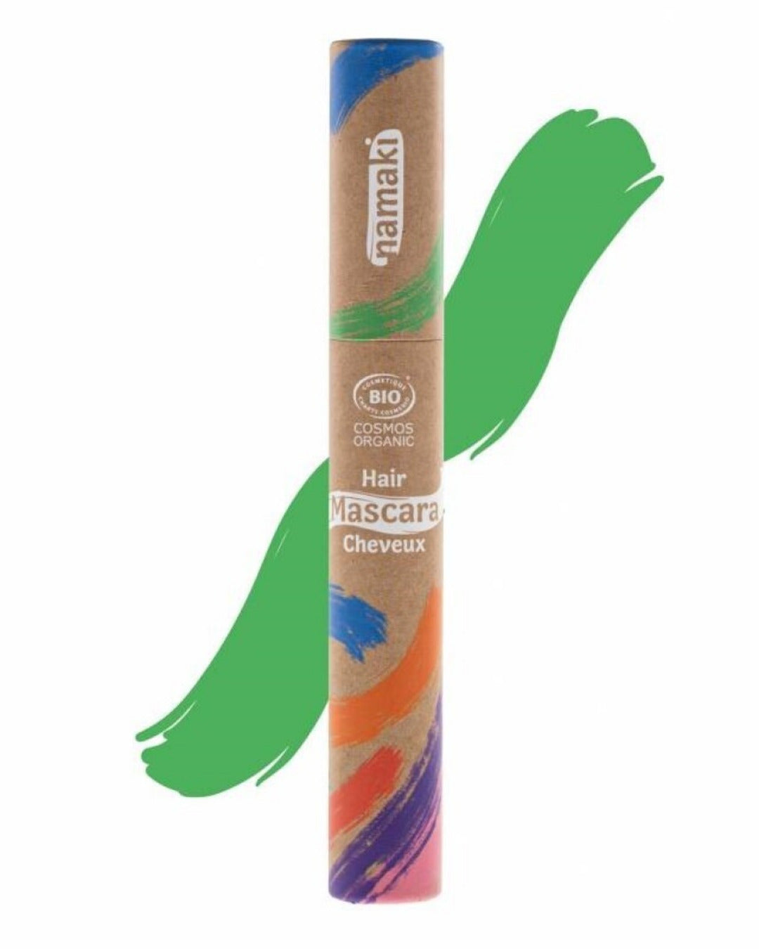 Maquillaje pelo verde