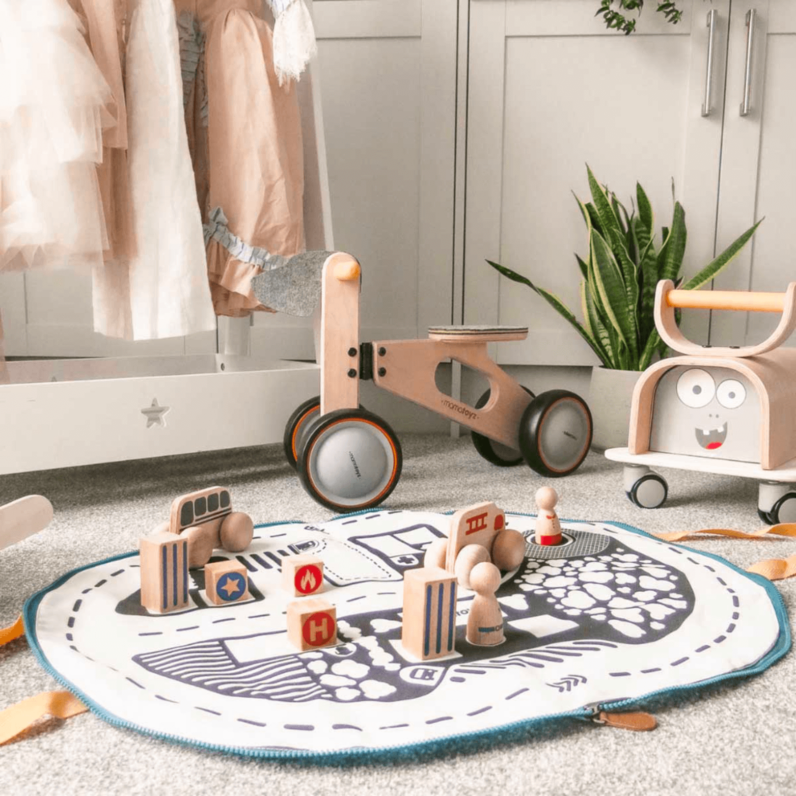 Manta de Juegos de Madera