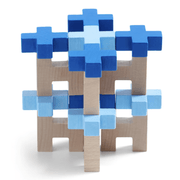 Jugar con bloques de madera