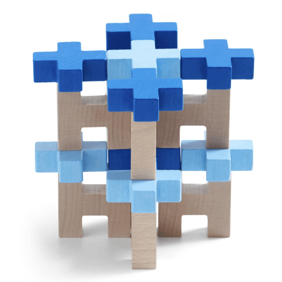 Jugar con bloques de madera