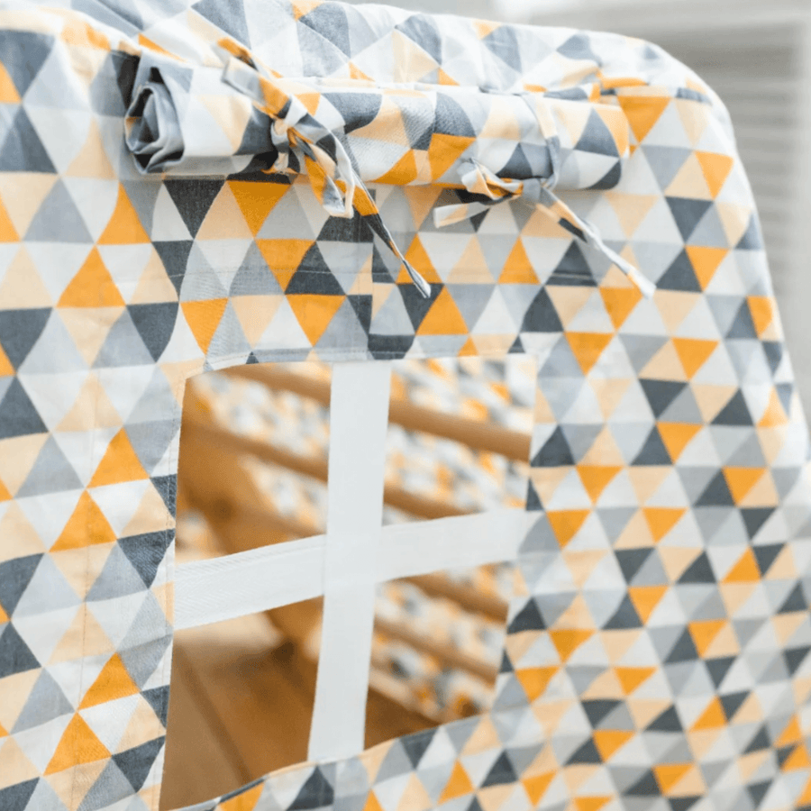 carpa amarilla pikler con ventana