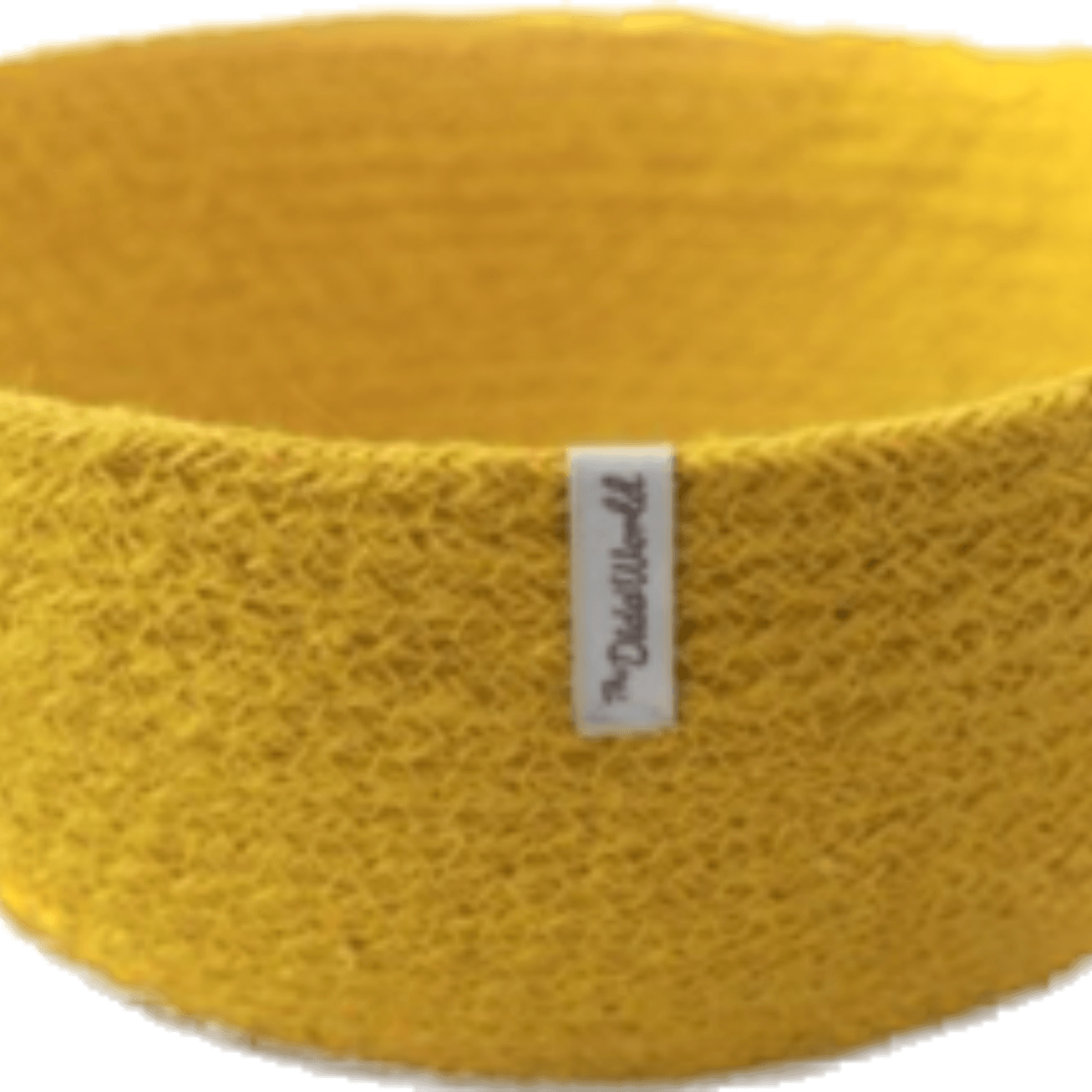 cesta yute amarilla detalle